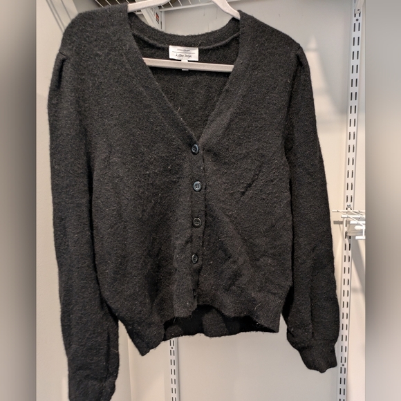 Puff Sleeves Cardigan - Picture 1 of 4